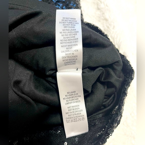 Aidan black sequin dress, size 0. - Picture 5 of 5